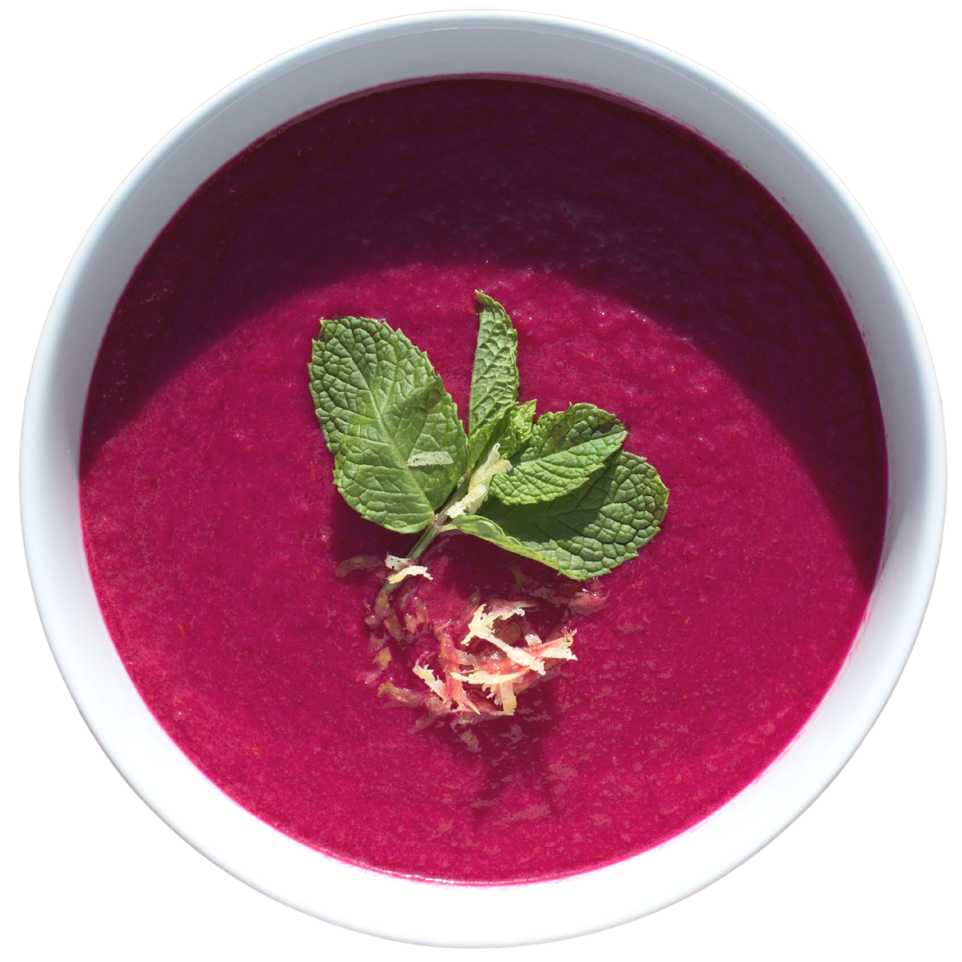 Vegan Gluten-Free Plant-Based Gazpacho with Cucumber and Beets