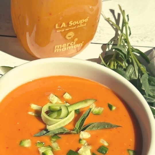 Vegan Gluten-Free Plant-Based Gazpacho with Tomato and Ginger